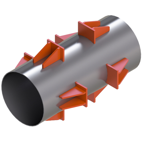 Опоры труб неподвижные лобовые четырехупорные Т5.07 325 мм СЕРИЯ 4.903-10