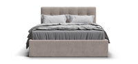 Белла Кровать без ПМ 140 Велюр Монолит латте