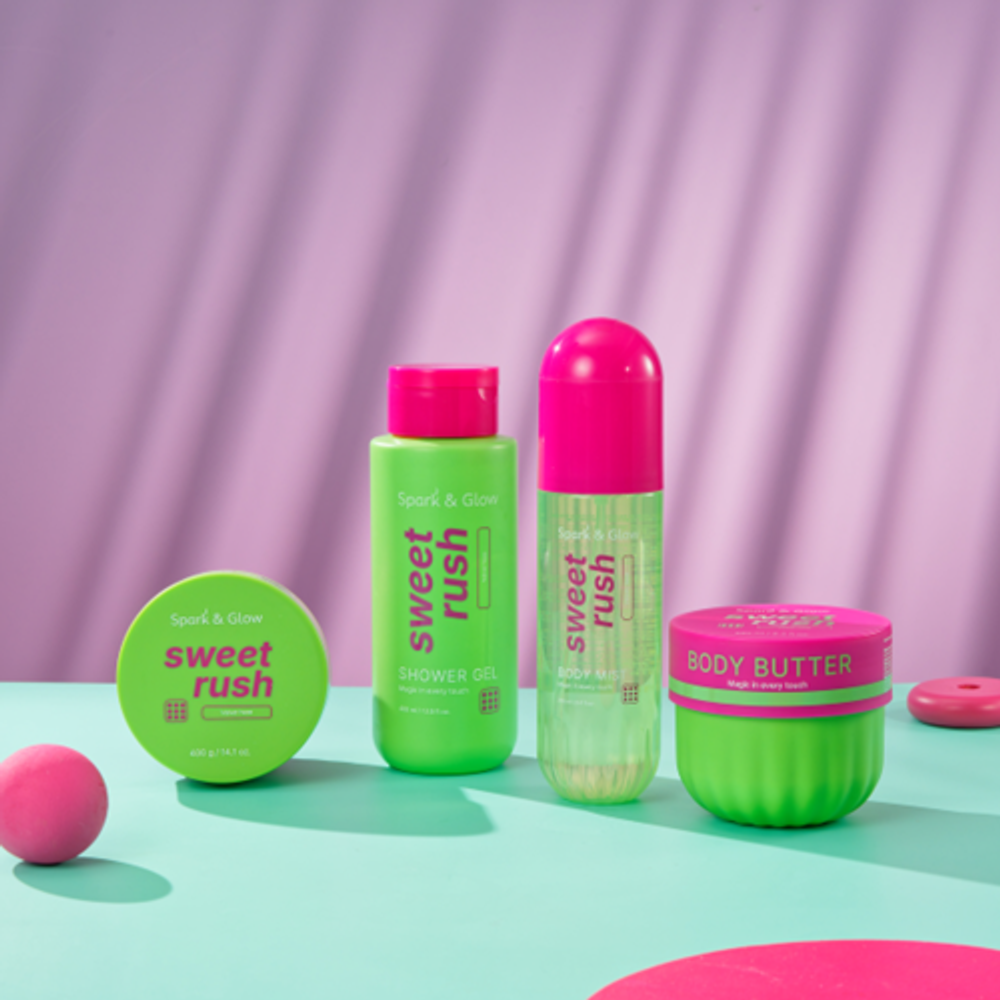 Скраб для тела с ароматом экзотических фруктов - Body scrub velvet haze scent, 400г