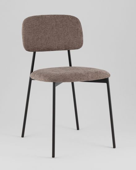 Стул Chao коричневый черные ножки 4 шт.