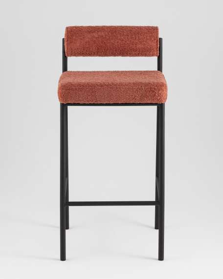 Стул полубарный Балла букле коралловый