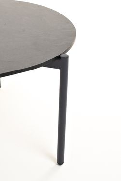 "Диего" журнальный стол из HPL 120х60 H40, каркас темно-серый (RAL7024), цвет "серый гранит"