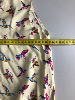 Платье с красивым принтом, визуально на 46 размер