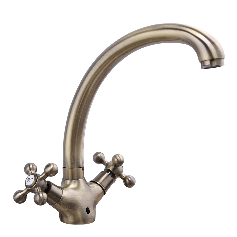 Смеситель для кухни 1/2 кер F4219-4 FRAP бронза (выс.пов.излив, п/шпильку, БРОНЗА, латунь)