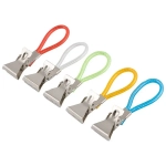 Набор прищепок для полотенец, 5 шт. в наборе Mollete-5R (нерж. сталь)