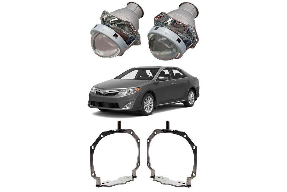 Готовый комплект для замены штатных линз с AFS Toyota Camry V50 2011-2018