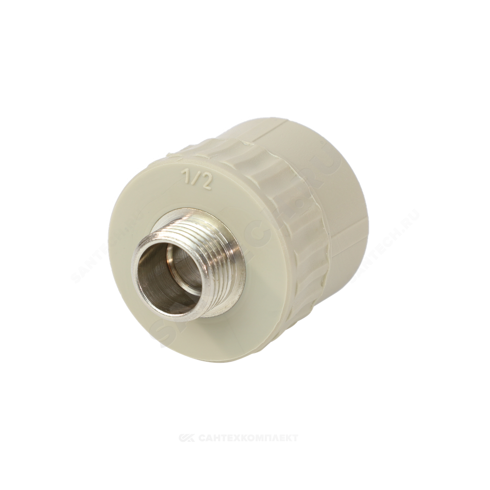 Муфта PP-R комбинированная серая Дн 25х1/2" НР VALFEX 10130125Г