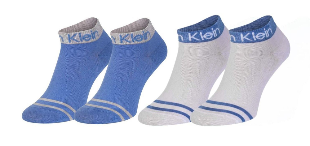 Теннисные носки Calvin Klein Quarter with Coolmax Fibers 2P - Multikolor