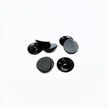 Пуговицы №1012, полуножка, 18мм, цв.черный (CB 3638)