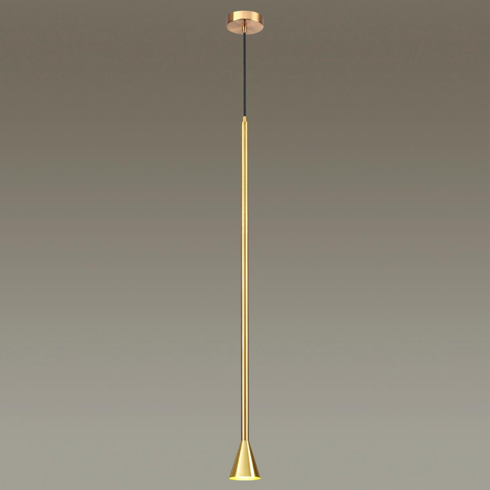 3884/1G HIGHTECH ODL20 349 золотистый/металл Подвесной светильник LED GU10 7W 220V PIPA
