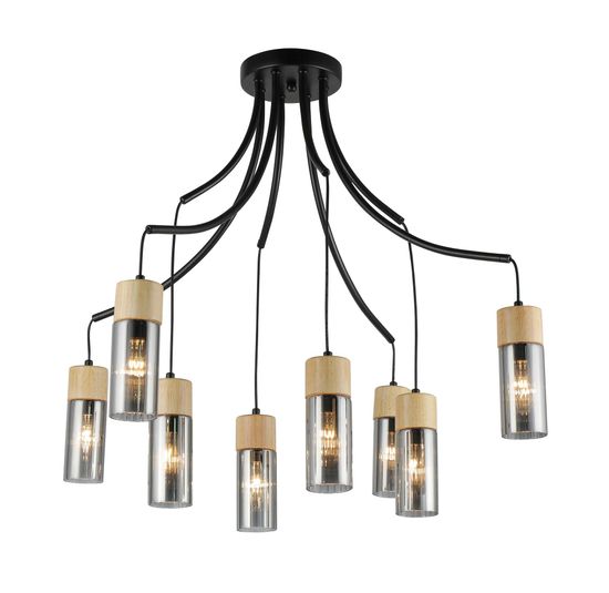 74803/8 BLACK+WOOD (1) Люстра RL