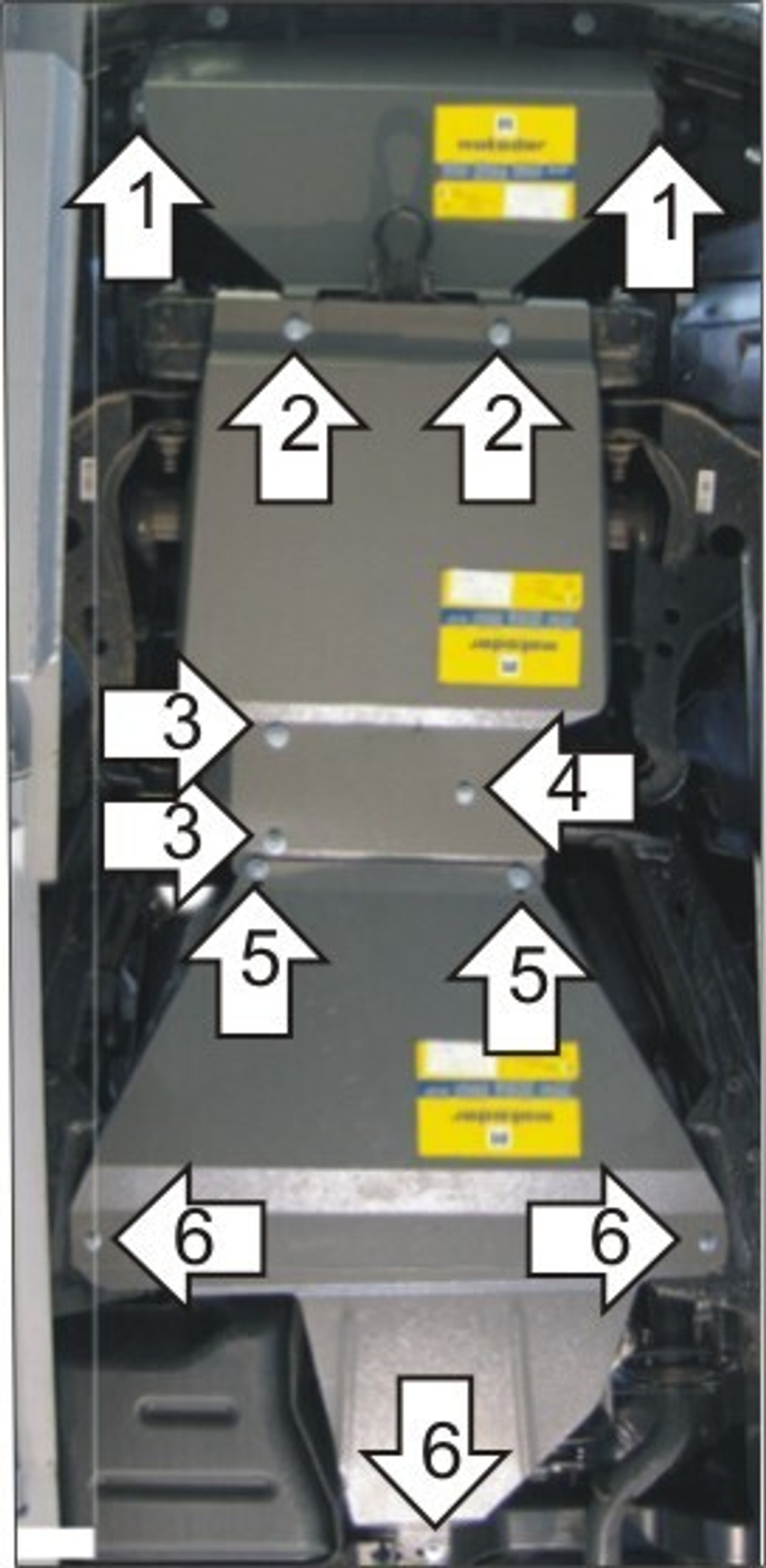 Защита для Ford Explorer 2006-2010 MOTODOR.00726
