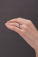 Кольцо Crystal Round с черной шпинелью