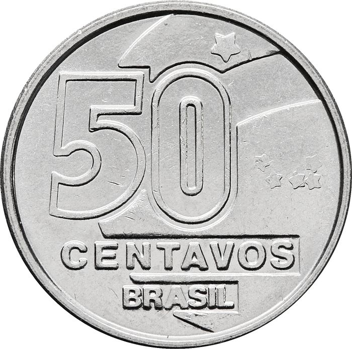 50 сентаво 1989 Бразилия