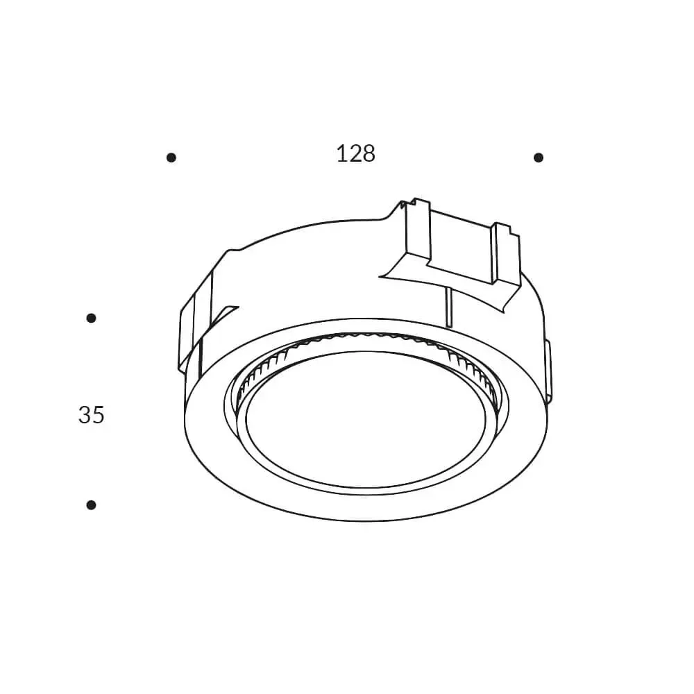Светильник втяжной (встраиваемый) Vaes INVI GX53 Белый