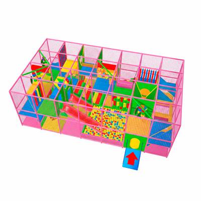 Детский уличный игровой лабиринт с крышей «Цирковой» 8,61×4,92×3,5 м