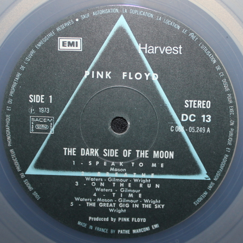 Pink Floyd / The Dark Side Of The Moon (Clear Vinyl)(LP)