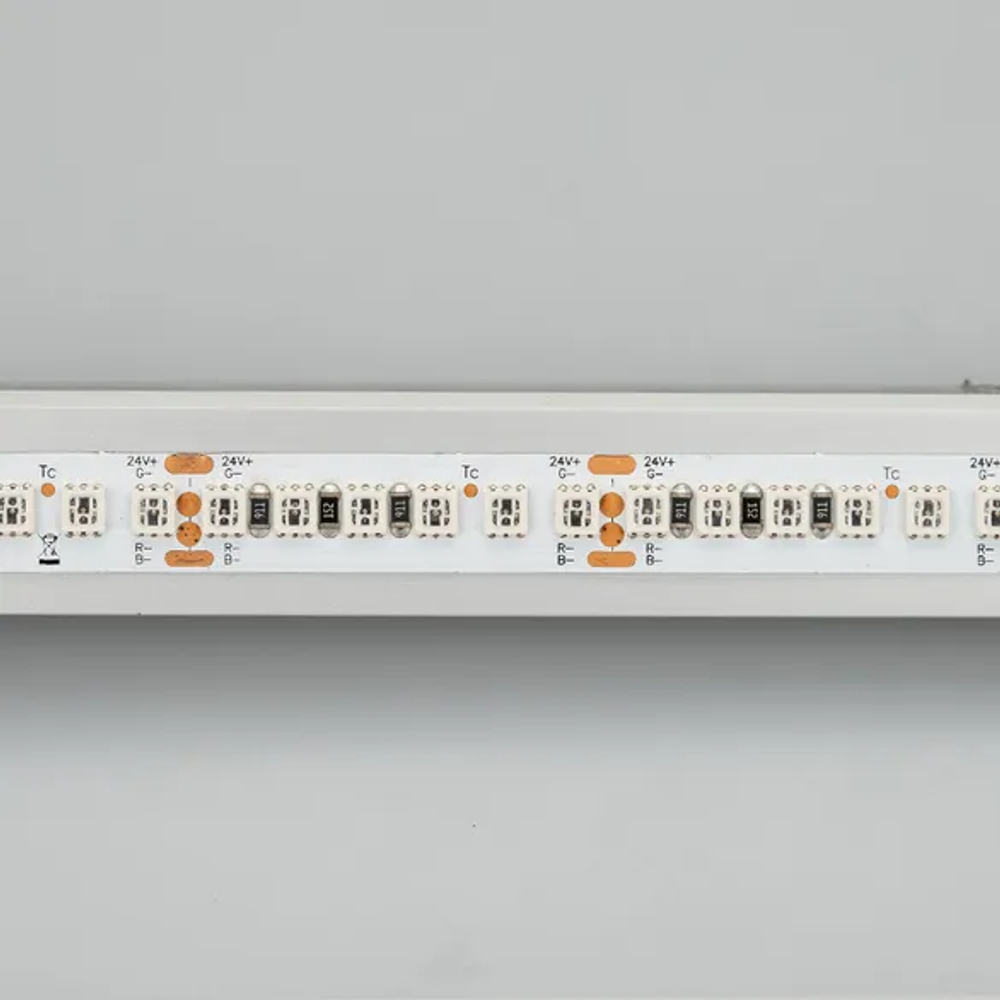 Светодиодная лента RT-G168-10mm 24V RGB (17.3 W/m, IP20, 3838, 5m) (Arlight, Открытый) 028256(2)