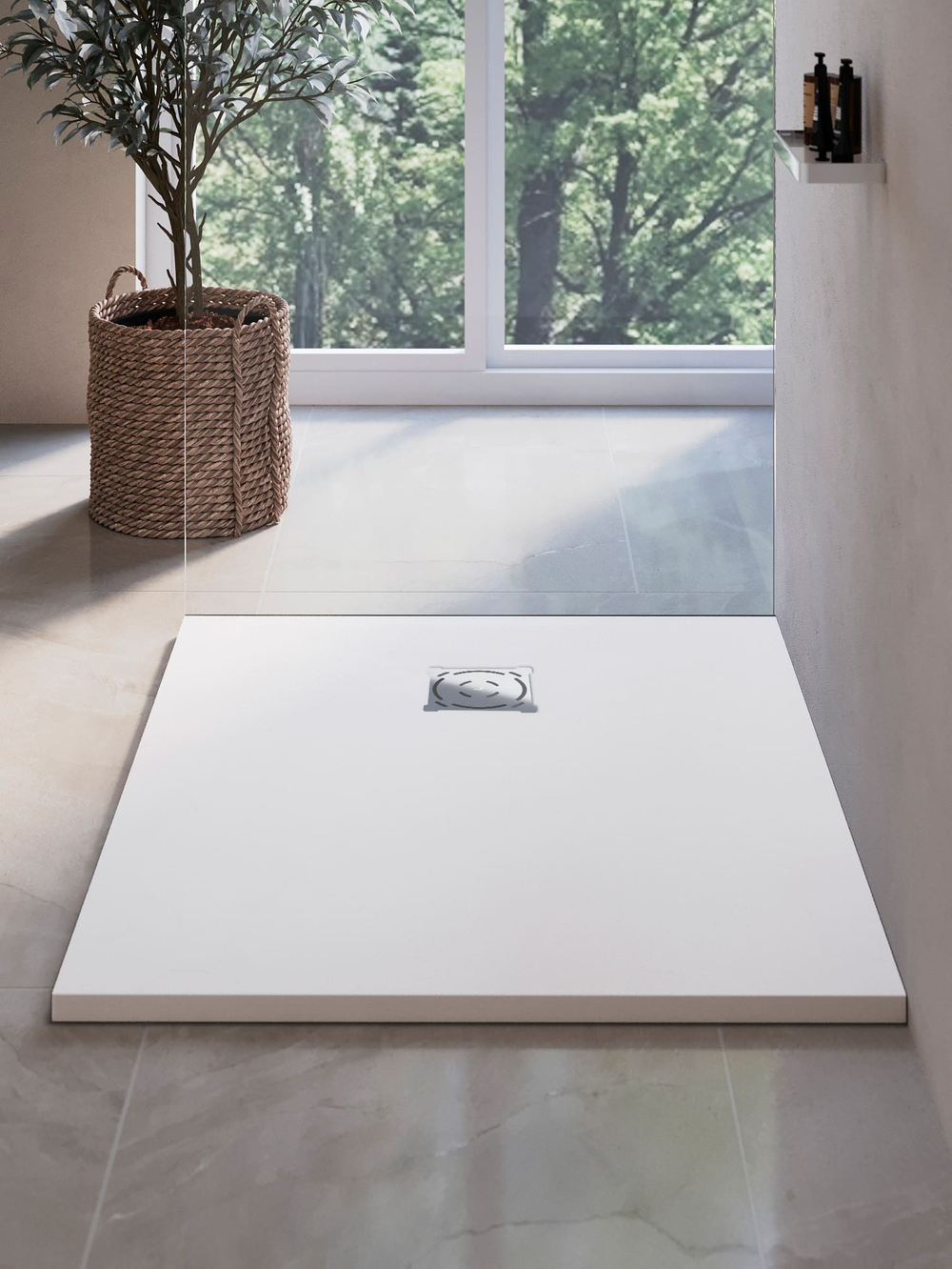 Душевой поддон прямоугольный RGW ST-W Белый (700x1500)