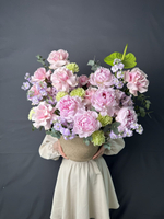 Объёмная жгутовая корзина «Пиономания»