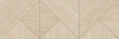 Настенная плитка Alma Ceramica TWU3090PAT14R Patio 30x90 бежевая матовая / рельефная под дерево / геометрия