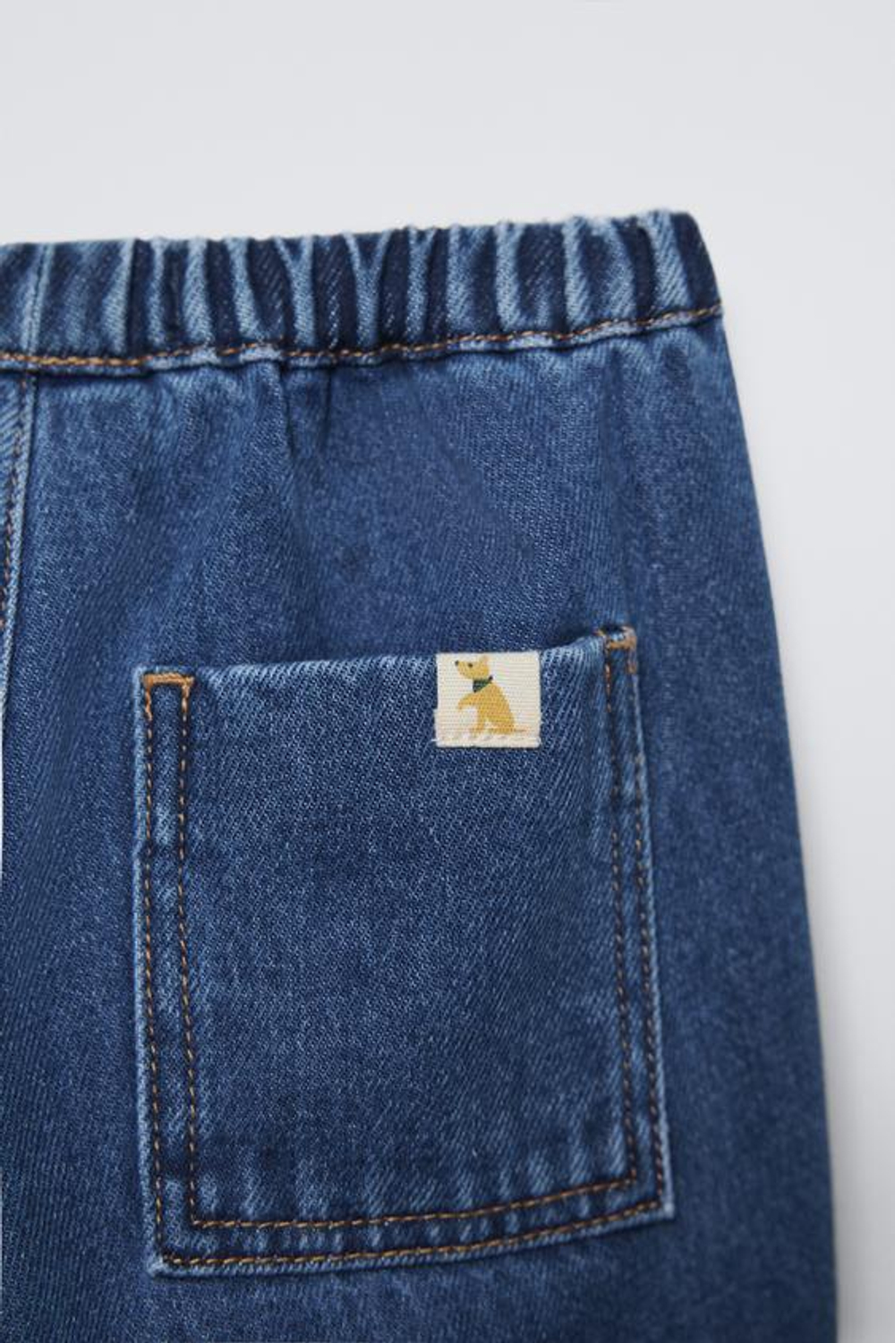 ZARA ДЖИНСЫ СВОБОДНОГО КРОЯ, ВЫЦВЕТШИЙ СИНИЙ