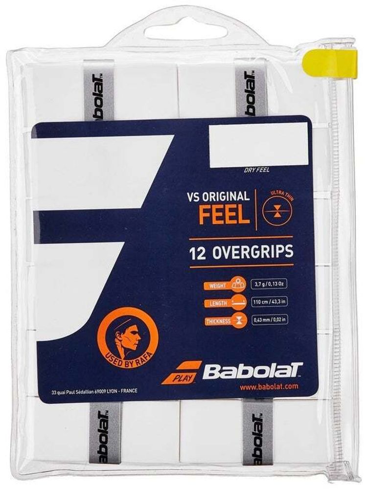 Теннисные намотки Babolat VS Grip Original white 12P