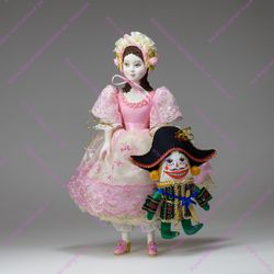 Кукла Маша с щелкунчиком