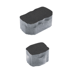 Тротуарная плитка Арена - Стандарт Черный, комплект из 2 видов плит