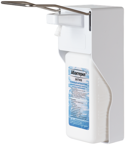 Дозатор локтевой для антисептиков и жидкого мыла Бионик, BIO - эконом, 1 литр, с рассекателем для антисеп, РАЗН25