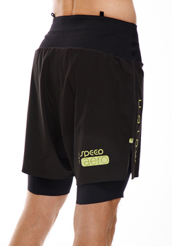 ШОРТЫ МУЖСКИЕ SFA5 ELEVATE 2IN1 | BLACK YELLOW