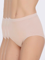 Набор из 3 высоких трусиков-слипов Esencial (Размер: L) (Цвет: кремовый)
