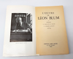 "LOeuvre de Leon Blum. Memoires. La Prison et le Proces. A Lechelle Humaine 1940-1945  Lion Blum (Леон Блюм). 1955 г.