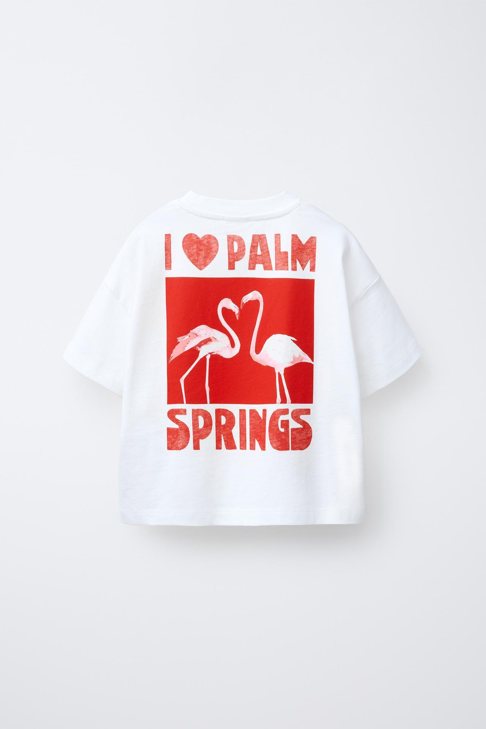 ZARA ФУТБОЛКА С РЕЛЬЕФНЫМ ПРИНТОМ, БЕЛЫЙ