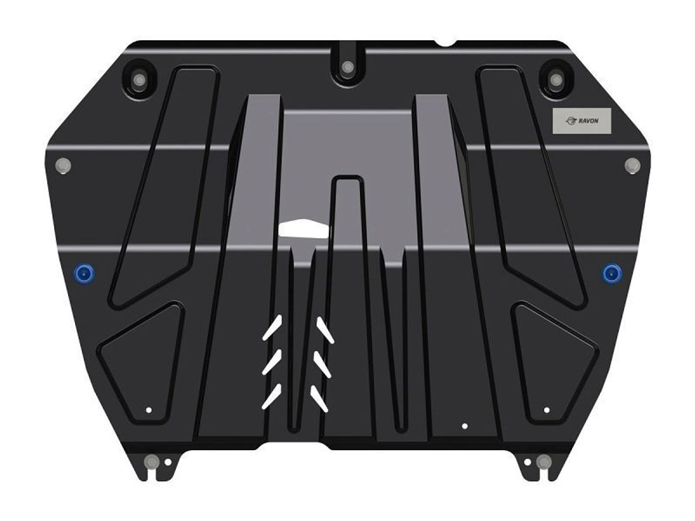 Защита картера и КПП Sheriff для Chevrolet Spark III (M300) 2010-2016 арт.04.2030 V2