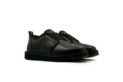 UGG Mens Slippers Flex Leather Black