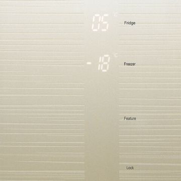 Холодильник Ginzzu NFK-605 Gold glass