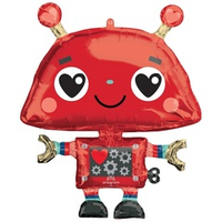Фигура Робот влюбленный сердца Red 24" An