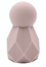 Розовый перезаряжаемый вибратор Polyhedron - 8 см. (Цвет: розовый)