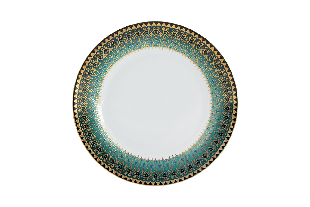 Обеденный сервиз 50 предметов на 12 персон Anna Lafarg Бухара зелёный