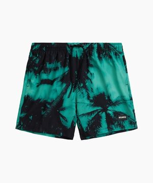 Шорты пляжные мужские Atlantic KMB-227, зеленый + черный