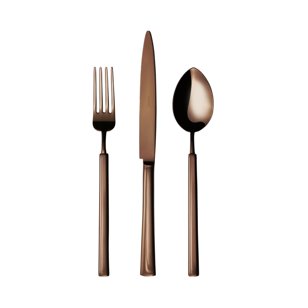 Набор столовых приборов 24 предмета Herdmar Vintage Chocolate шоколадный