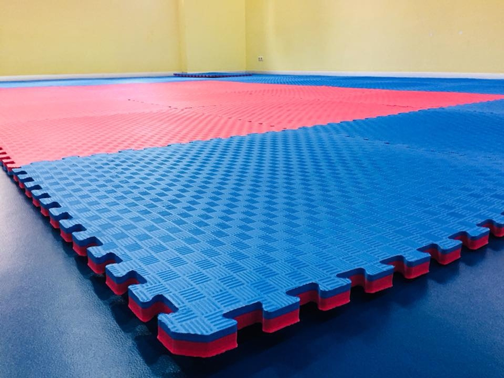 Будо-мат (татами) BABYPUZZ (1 плита 100x100x2см, 1кв.м./уп) "Синий"