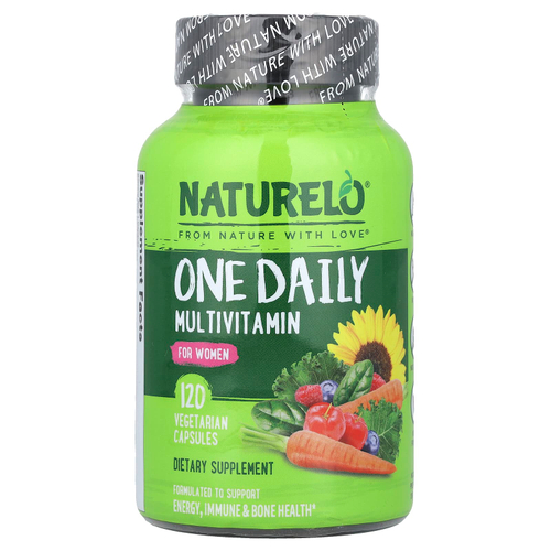 NATURELO, One Daily, мультивитамины для женщин, для приёма один раз в день, 120 вегетарианских капсул