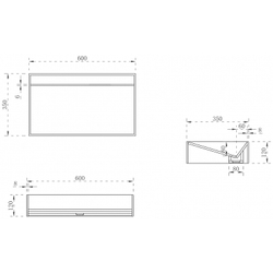 Раковина-чаша Abber Stein 60 AS2623 Белая матовая