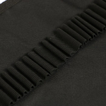 Пенал-рулон, без наполнения, на 36 предметов, текстильный на кнопке, чёрный