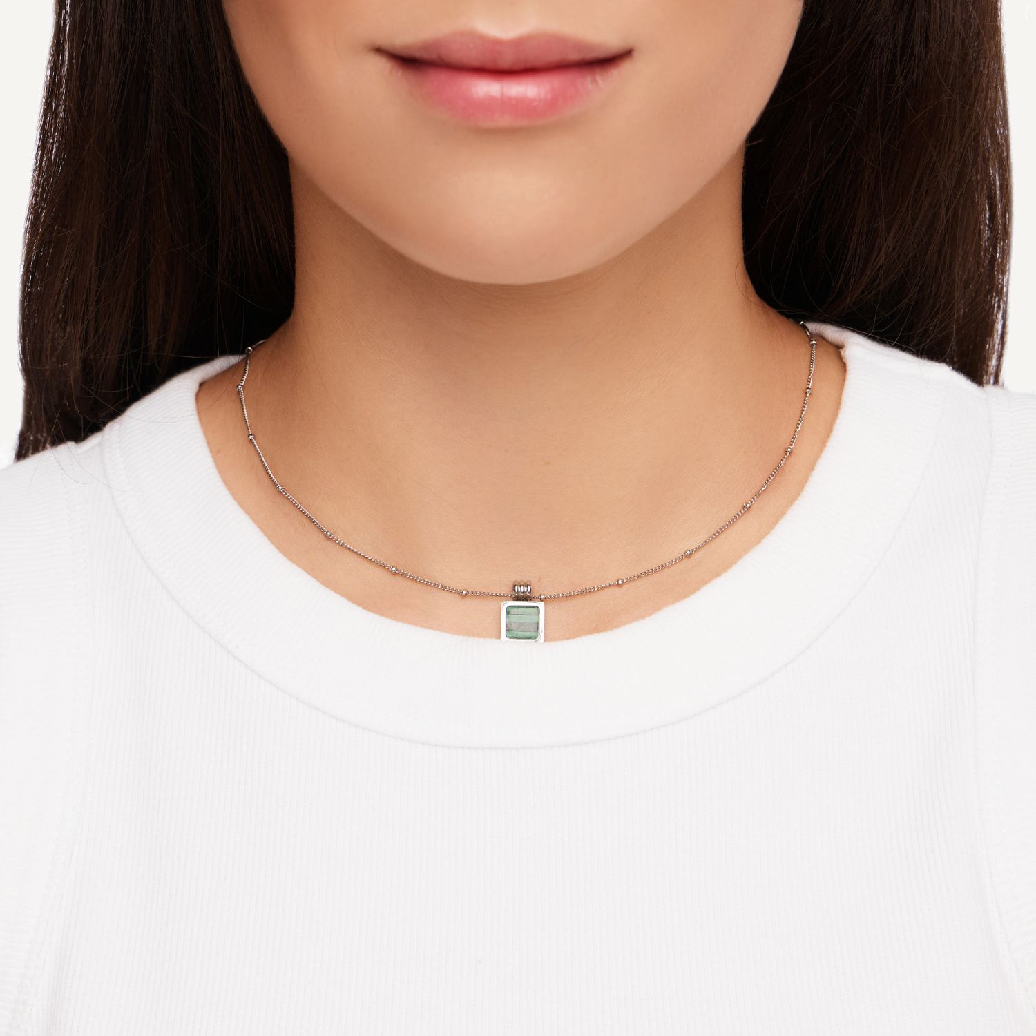 Колье Malachite Cube Necklace