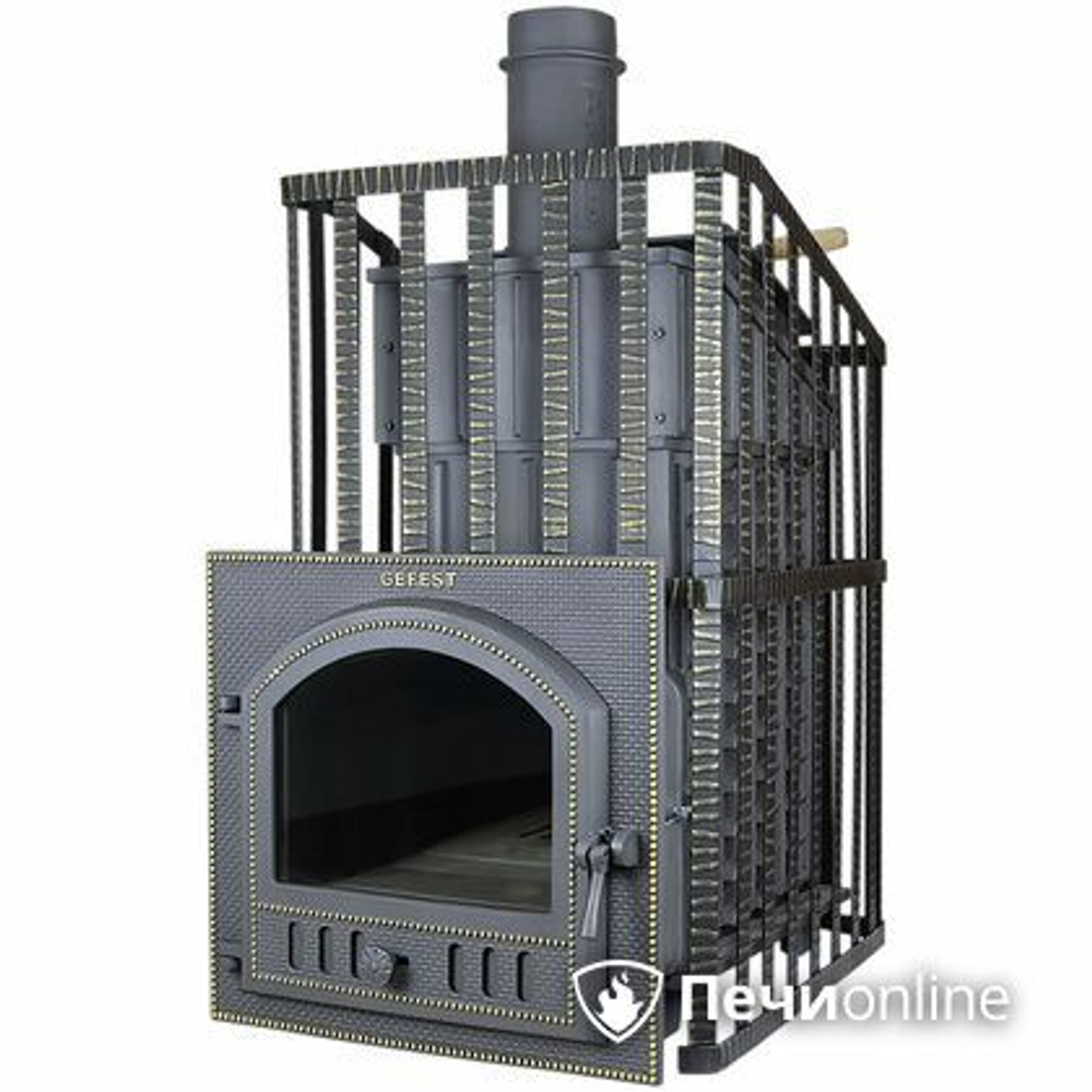 Дровяная банная печь Гефест Ураган ЗК 40 (П2)