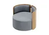 Кресло крутящееся Lagom 800 (серый твид, натуральный дуб)