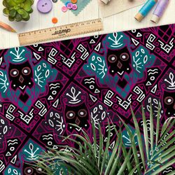 Ткань оксфорд 210 ядовитые узоры с сахарными черепами